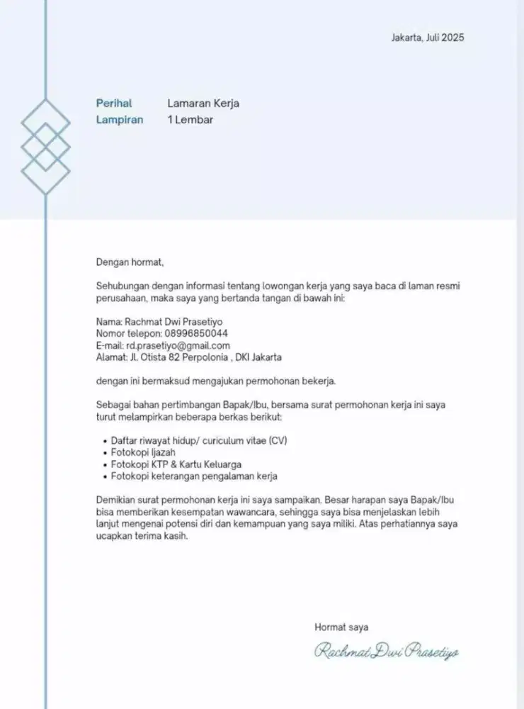 Cari pekerjaan segera