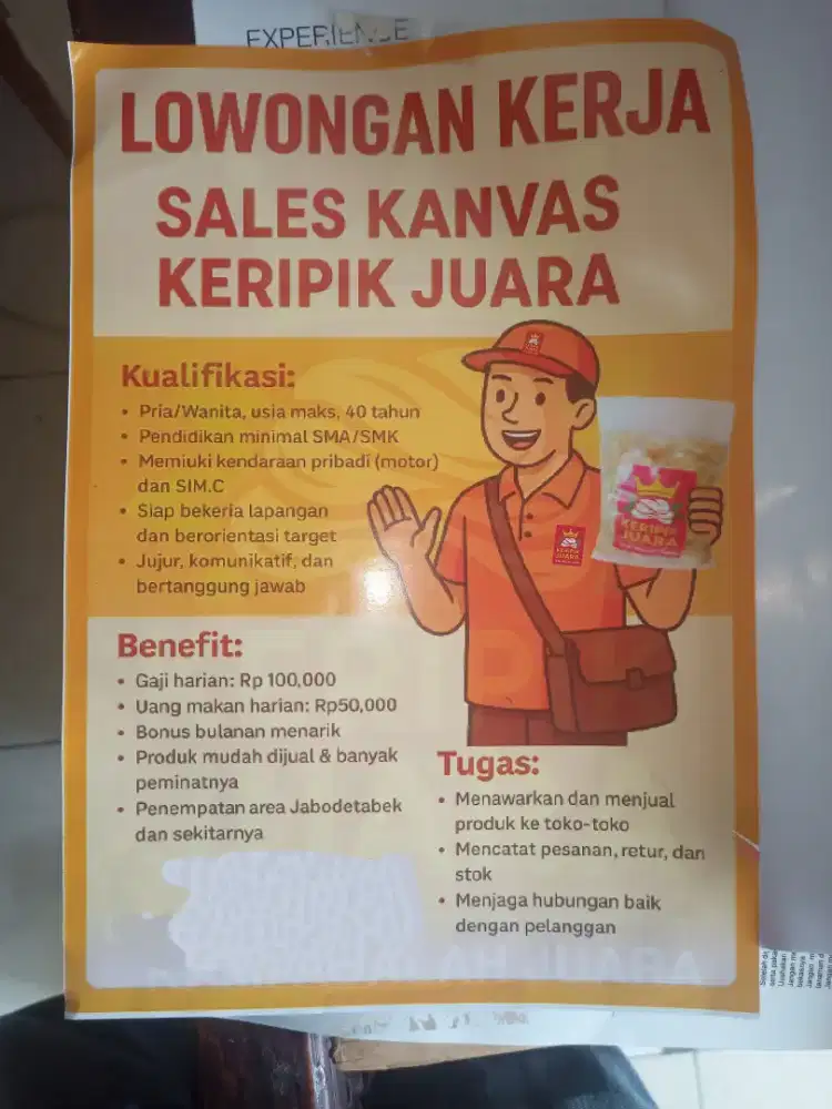Lowongan kerja sales
