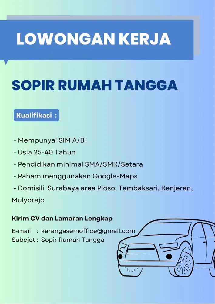 SOPIR RUMAH TANGGA