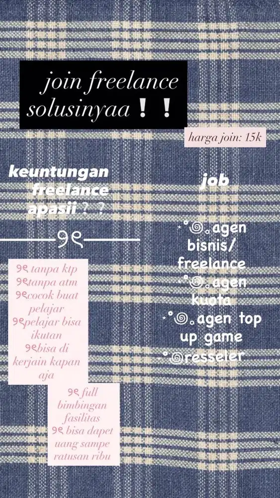 freelance modal 15ribu ajaa