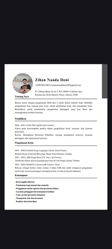CARI KERJAAN BARISTA