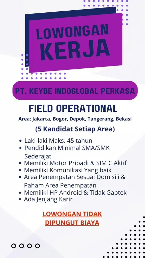 Lowongan Field Operation