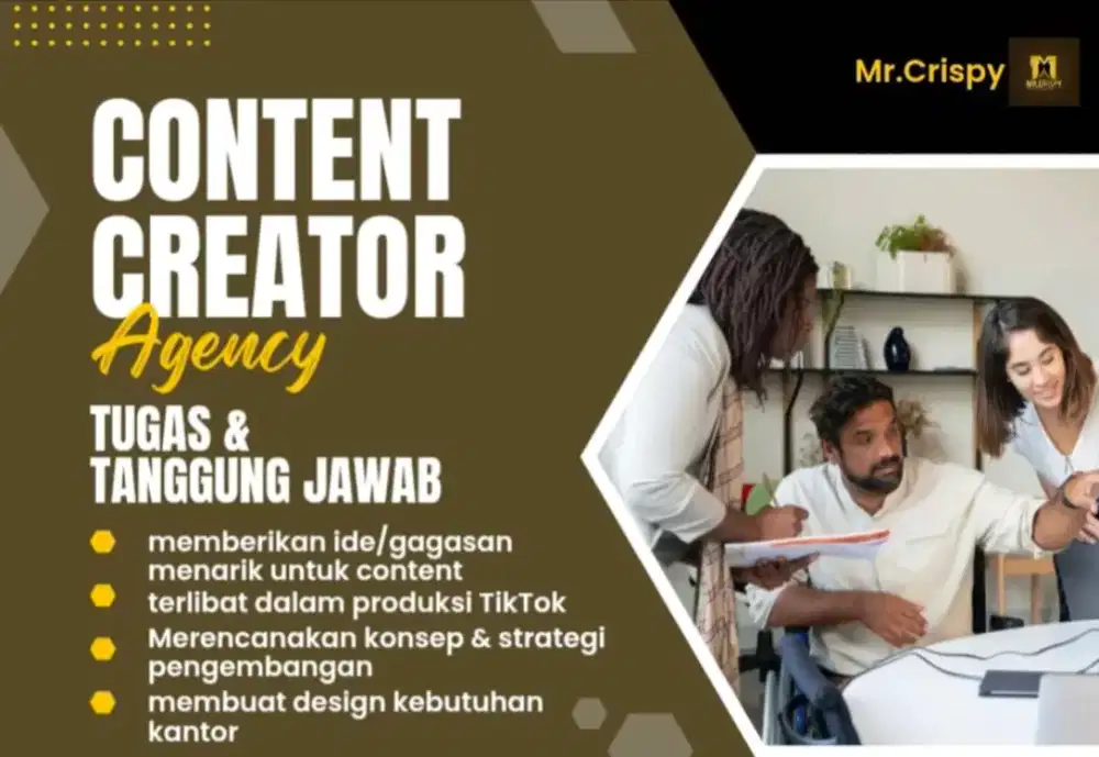 DIBUTUHKAN LOWONGAN POSISI CONTENT CREATOR
