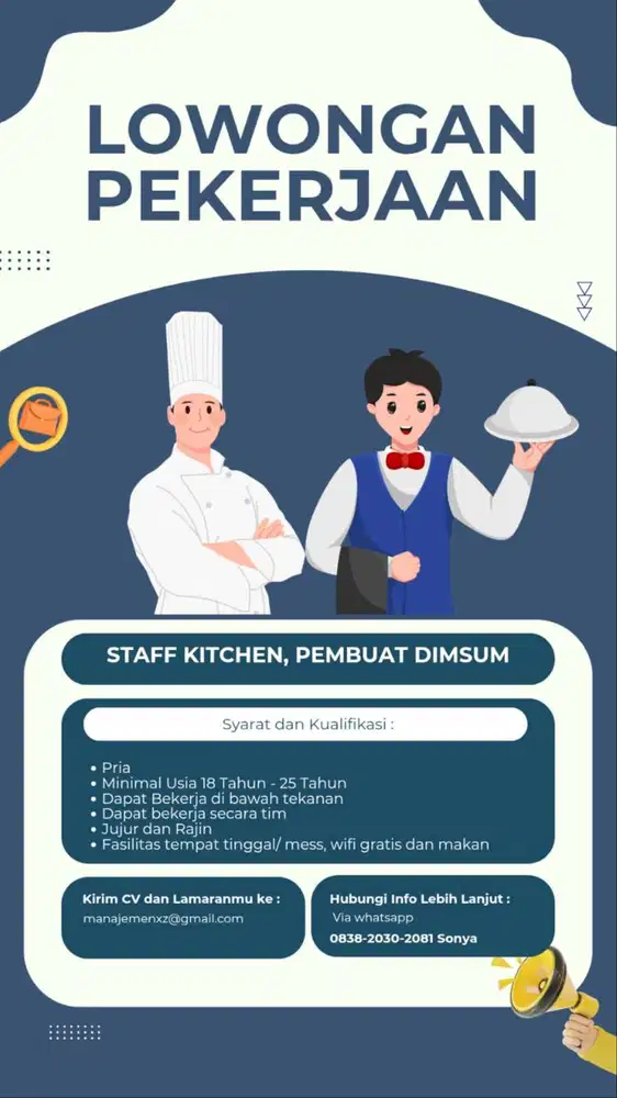DI PERLUKAN LAKI LAKI DI BAGIAN KITCHEN