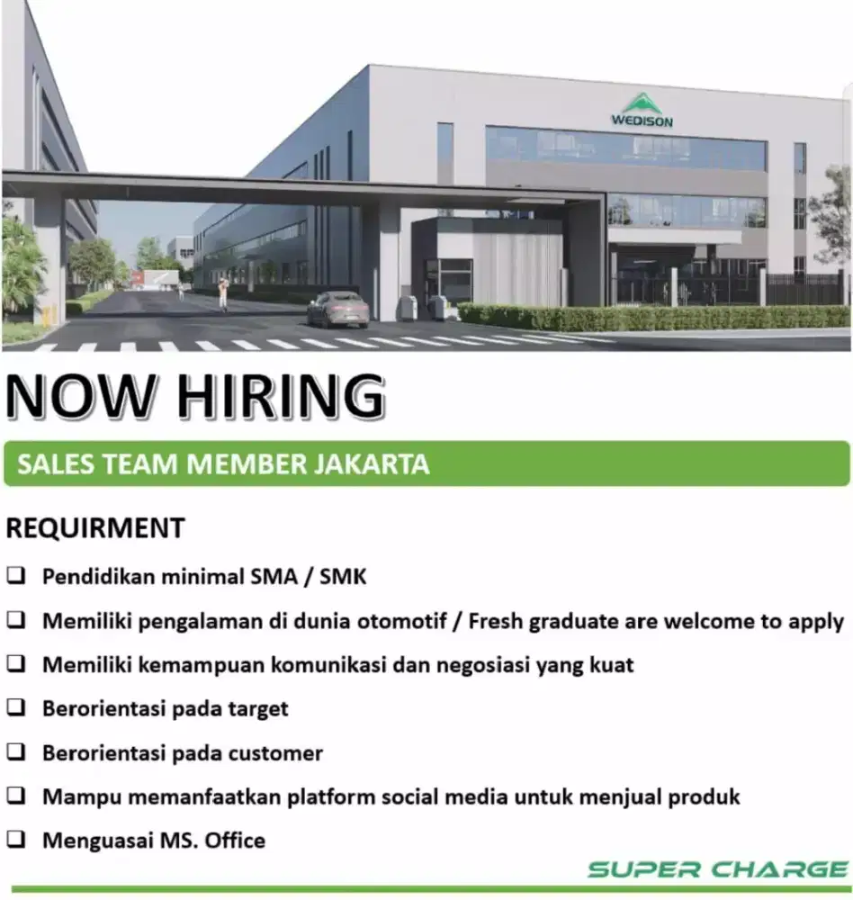 Sales marketing motor listrik