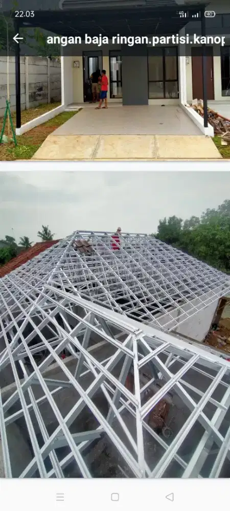 atap bocor kanopi atap bajarigan terpasang dll