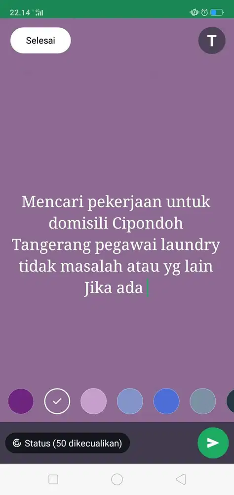 Mencari pekerjaan