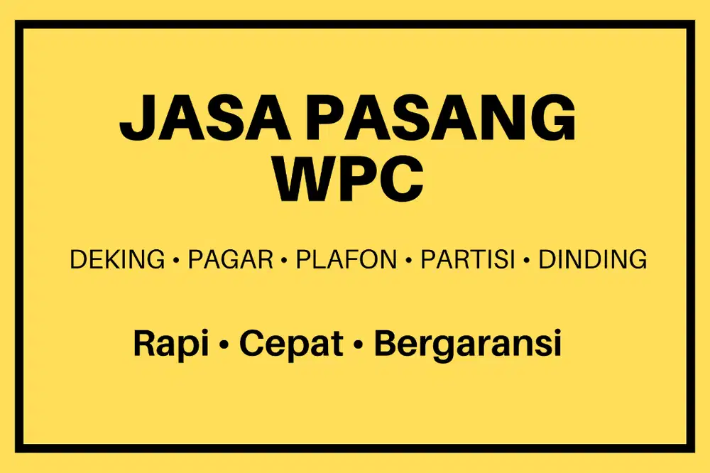 Jasa Pasang WPC (Wood Plastic Composite)