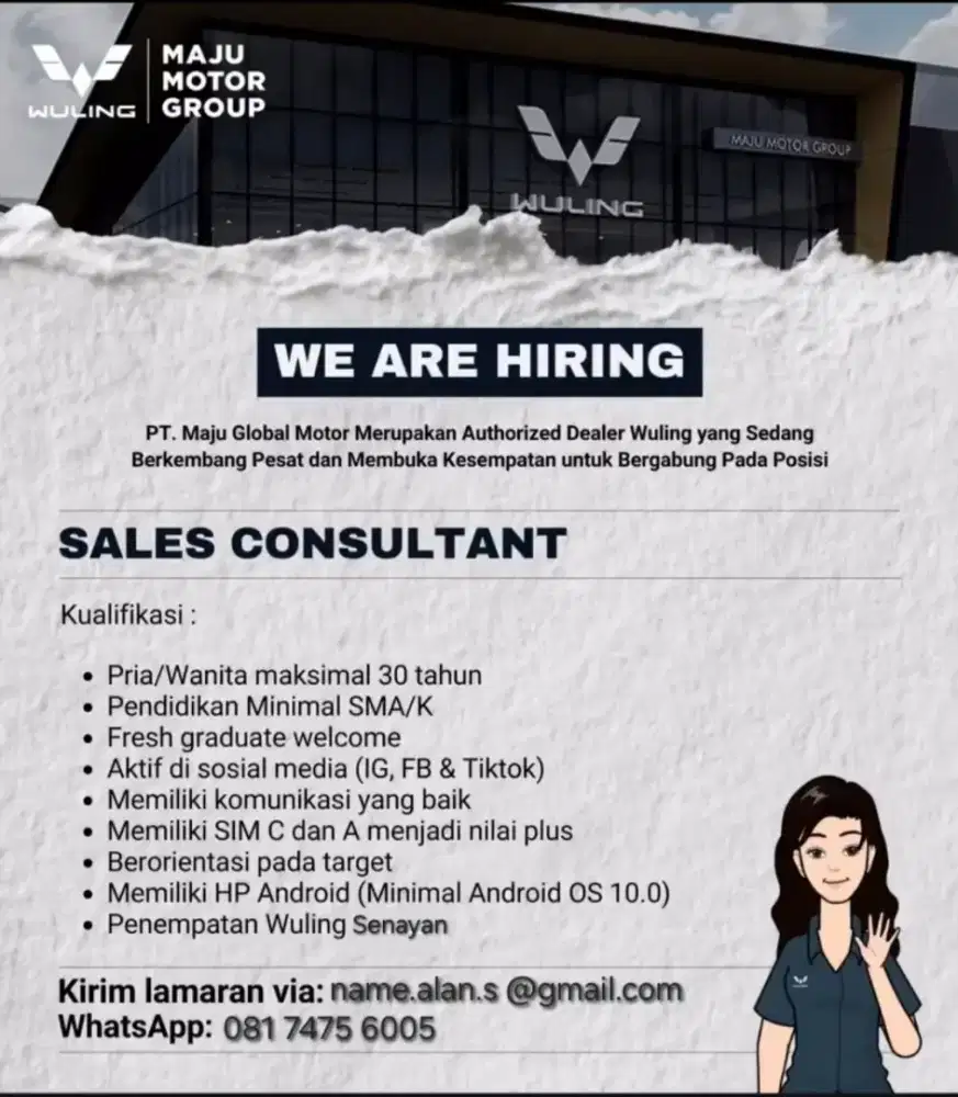 Marketing Wuling dealer Senayan