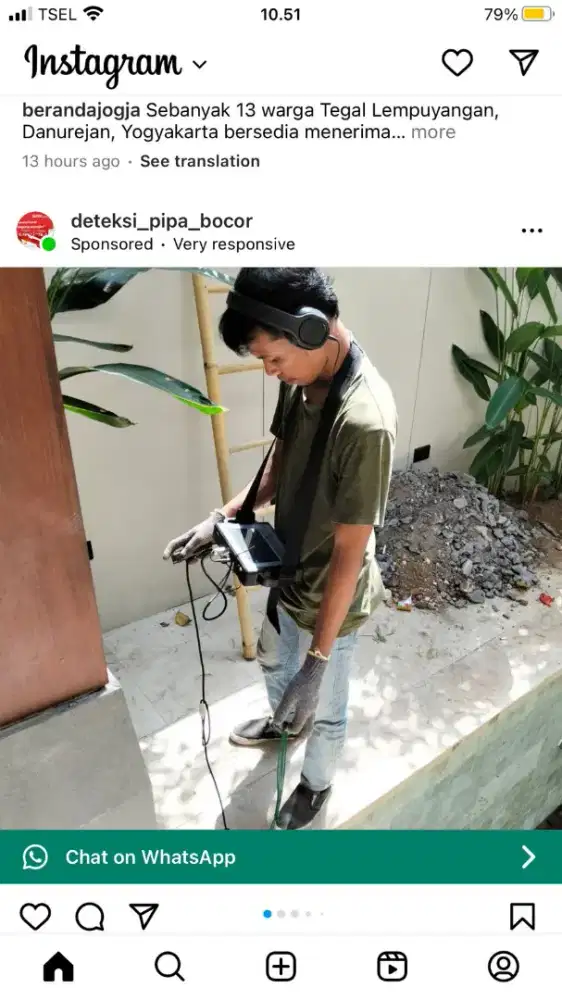 Melacak pipa bocor cari pipa bocor deteksi pipa bocor