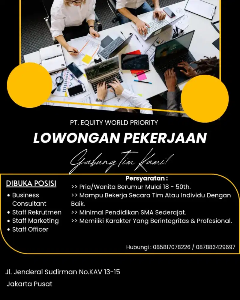 Lowongan kerja business consultant