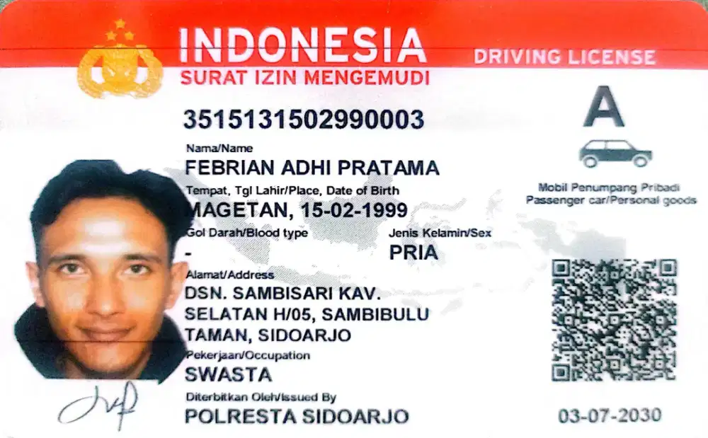 Info loker driver SIM A