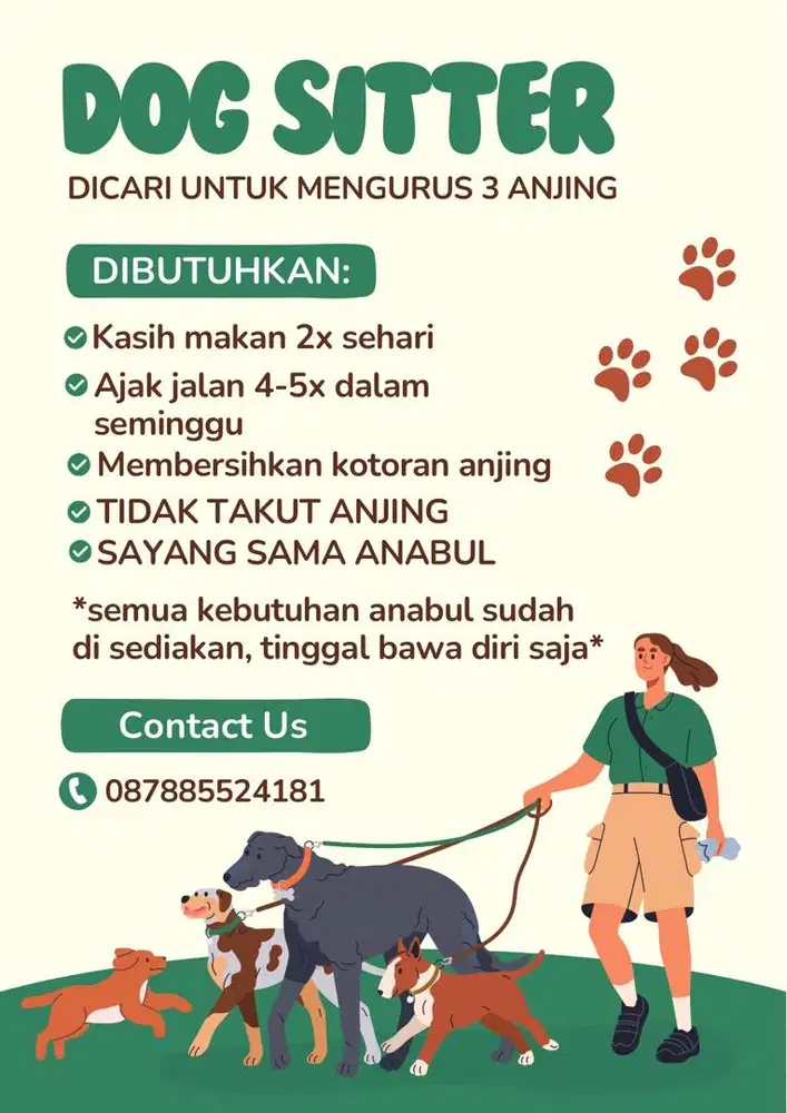 DICARI YANG MAU NGURUS 3 ANJING