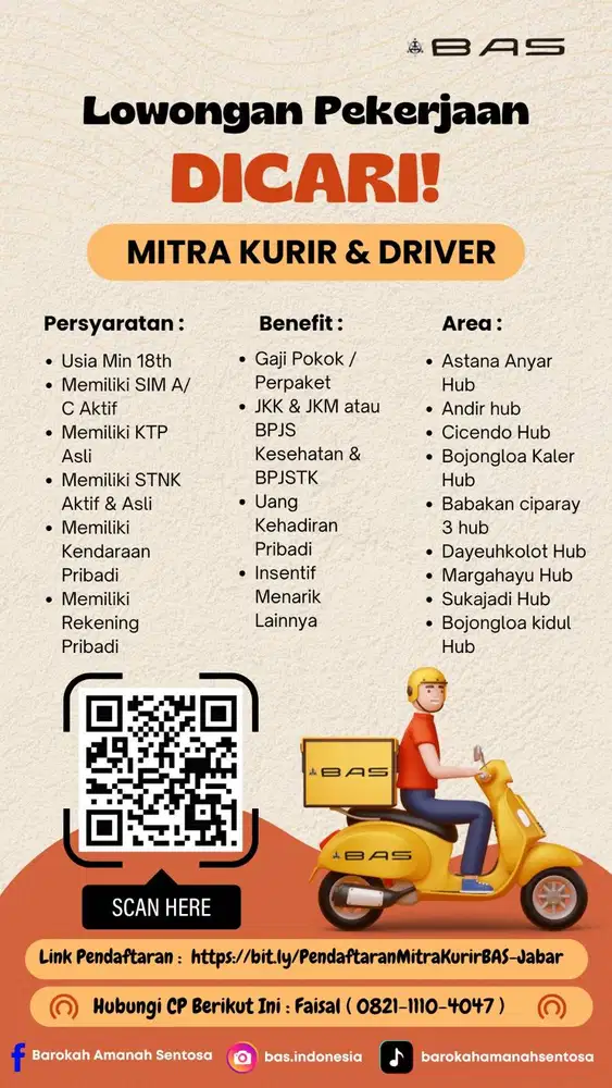 lowongan kurir expedisi