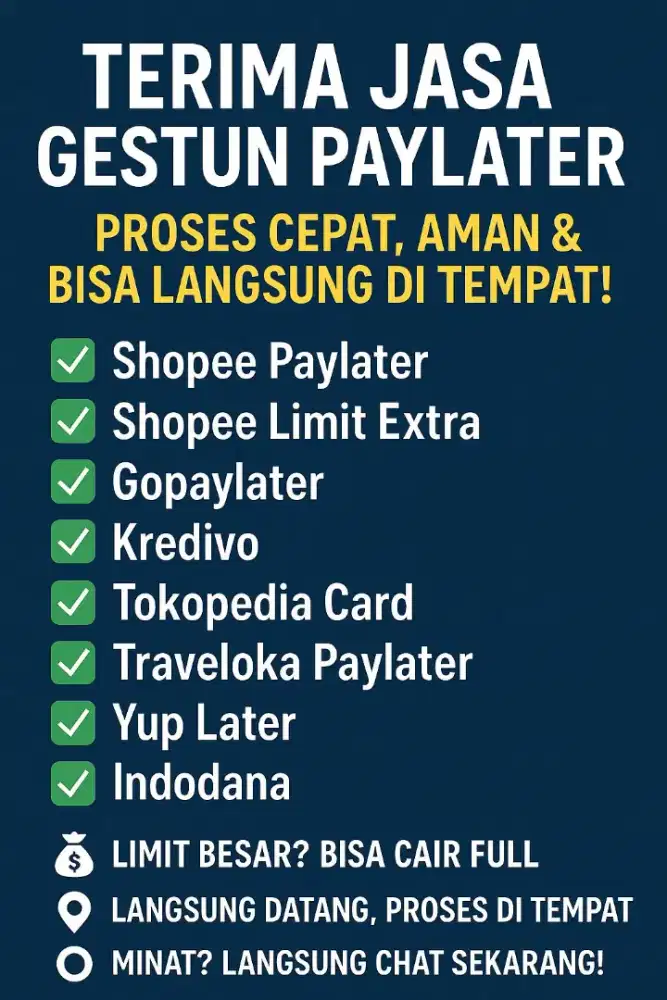 TERIMA JASA GESTUN PAYLATER
