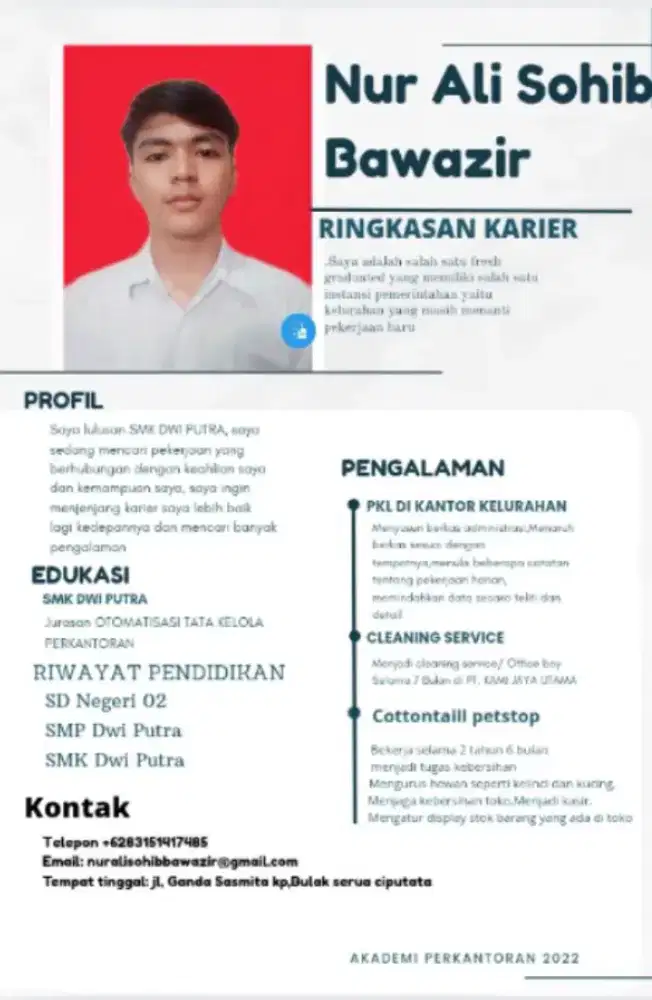 Sangat membutuhkan pekerjaan