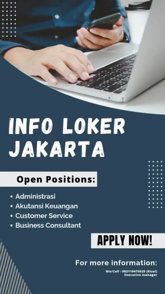 LOWONGAN KERJA BUTUH CEPAT