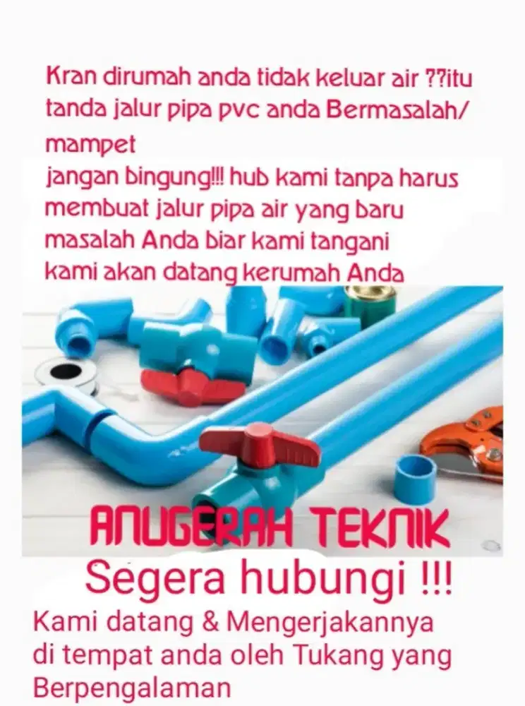 Jasa instalasi air bermasah