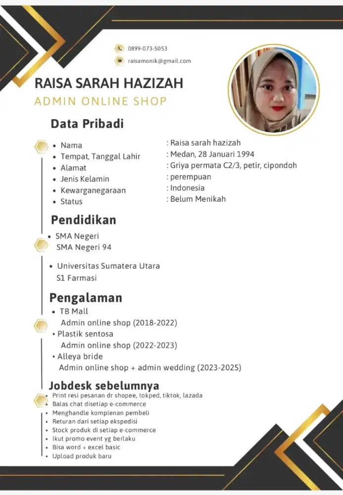 Mencari pekerjaan admin online shop