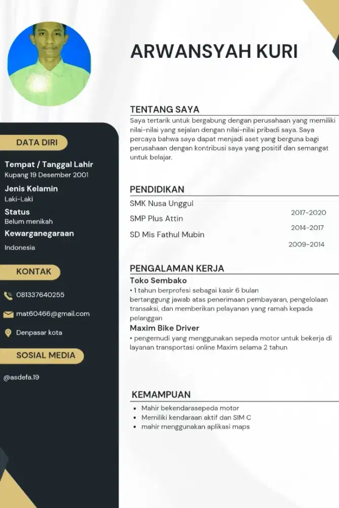 Mencari pekerjaan yg berkaitan dgn berkendara