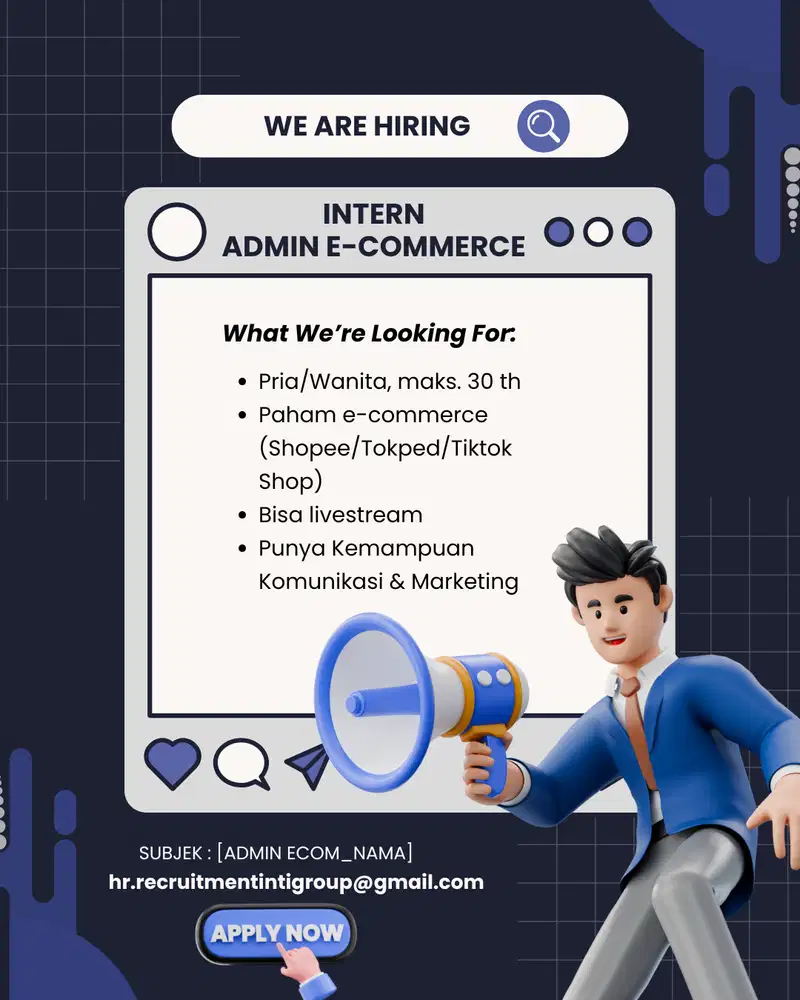 Info Loker Intern Florist & Admin E-Commerce