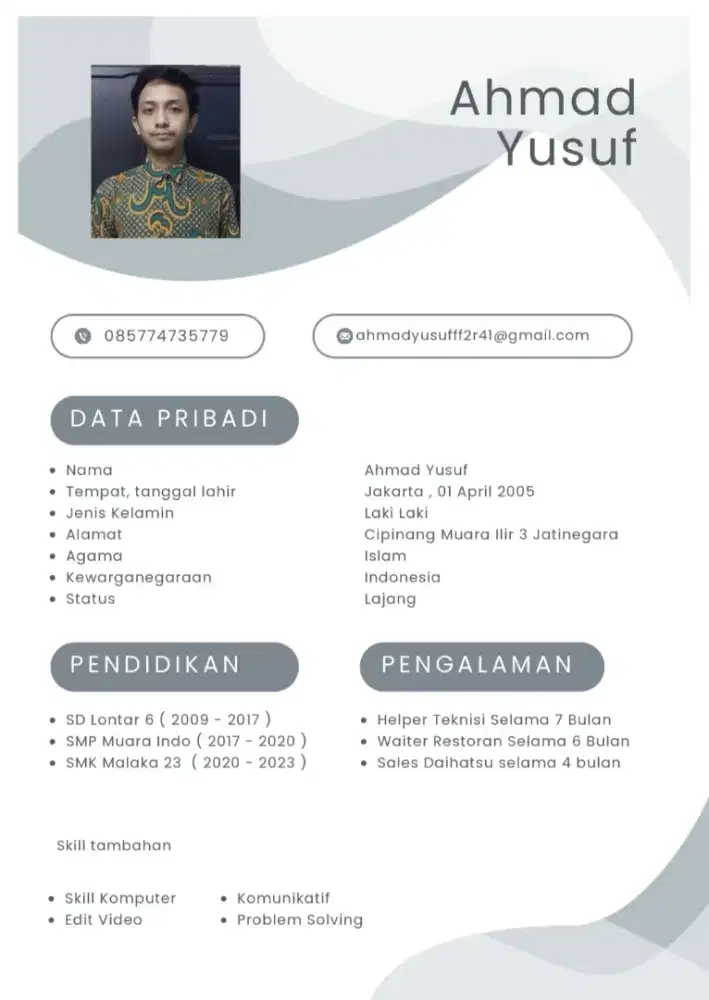 mencari pekerjaan umur 20