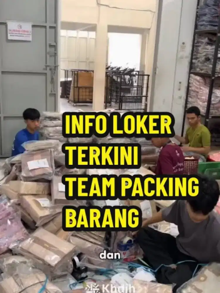 Mencari tenaga kerja packing online shop khusus daerah menganti domas.