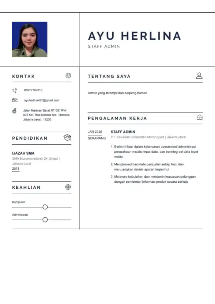 CARI PEKERJAAN ADMIN
