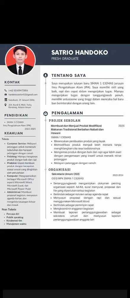 Mencari pekerjaan fresh graduate