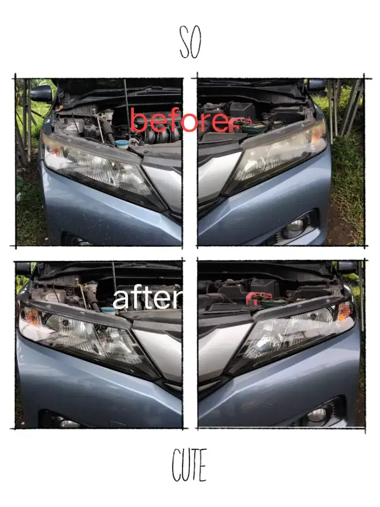 Jasa poles nano coating headlamp