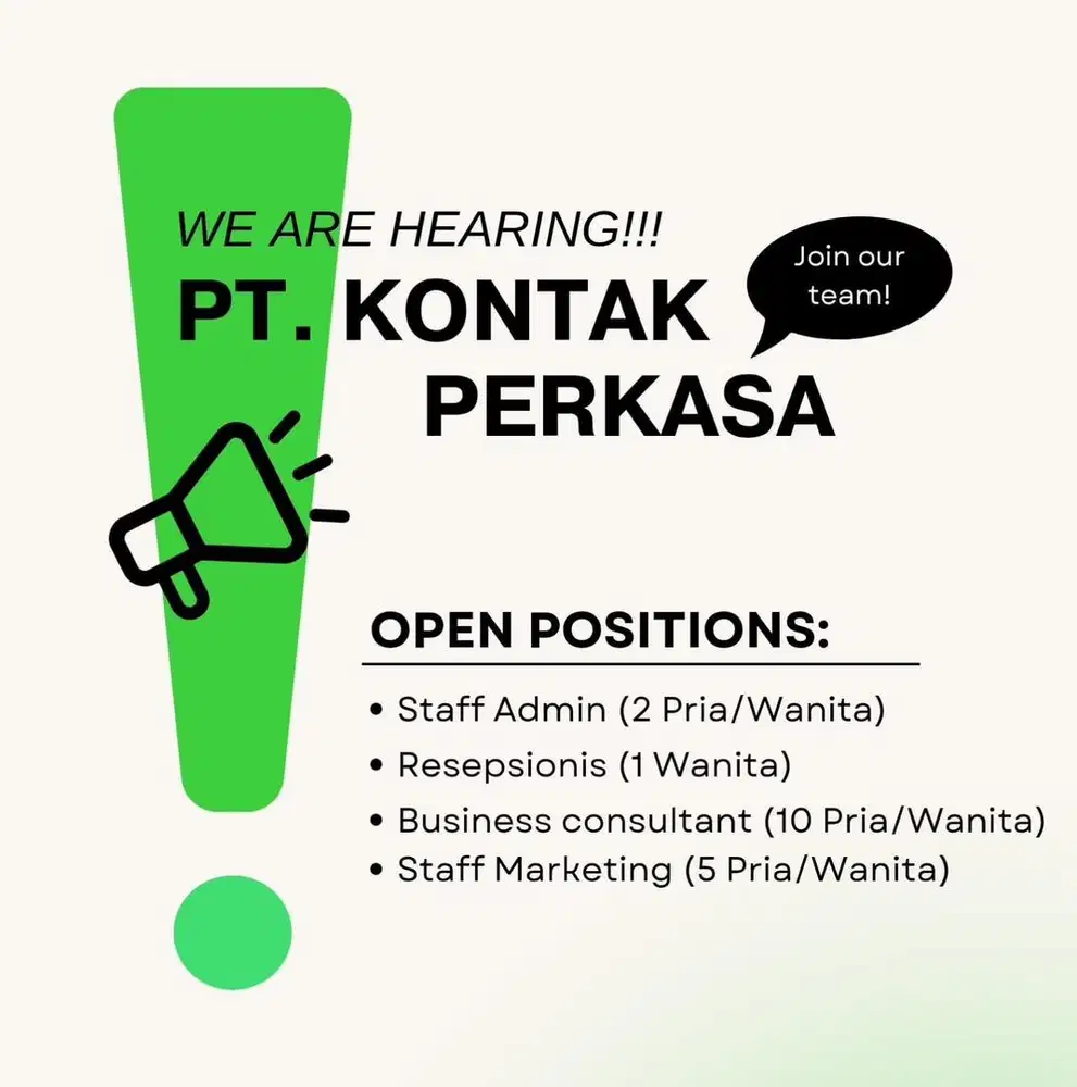 Butuh Cepat Loker Jaksel