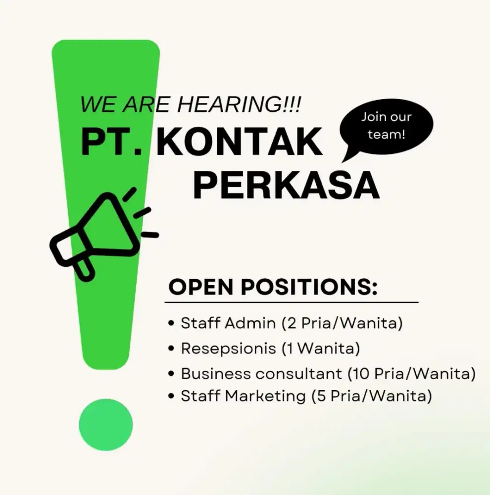 Butuh cepat loker jaksel
