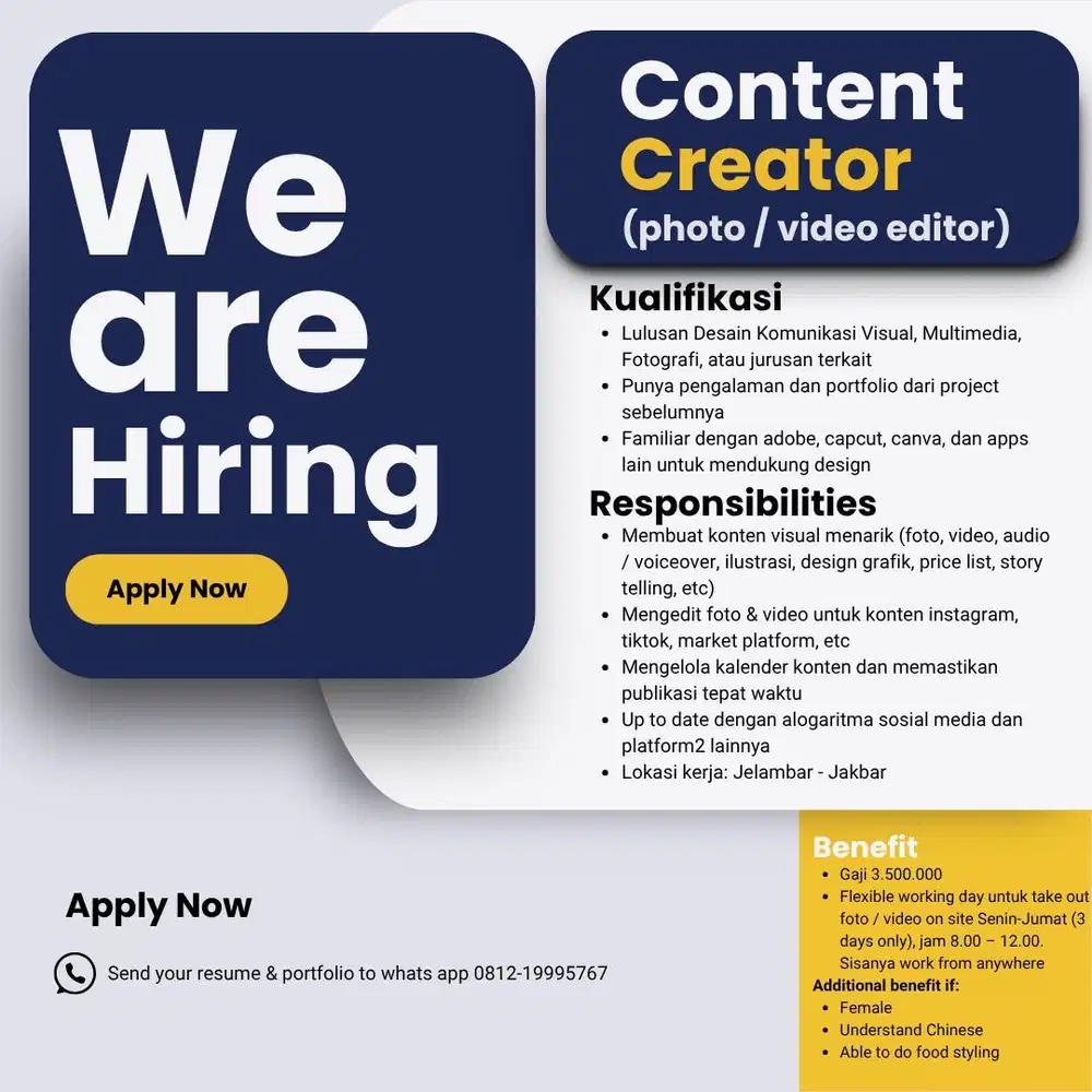 Content creator foto /video/ editor