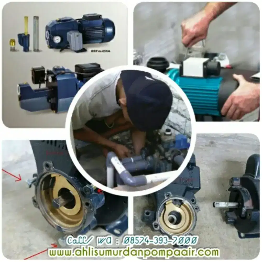 Jasa/ tukang service servis pompa air Sumur bor gali suntik sedot wc