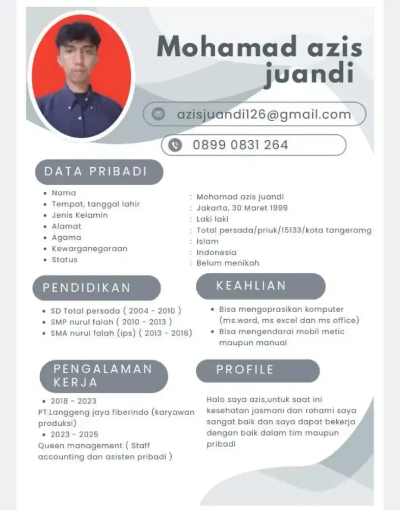 Mencari pekerjaan admin atau personal asisten