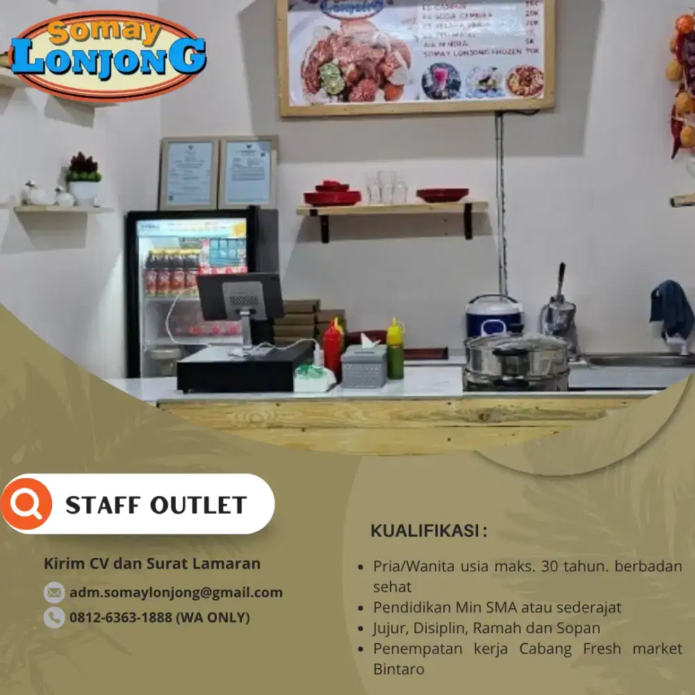 Lowongan Penjaga Outlet