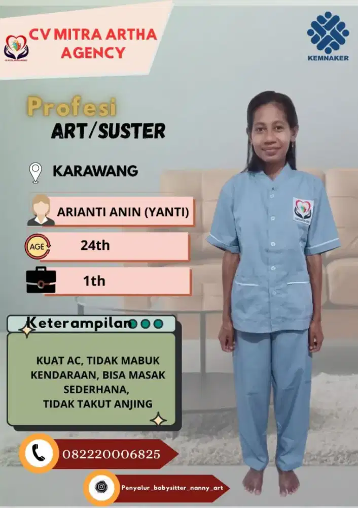 Lowongan kerja art dan baby sitter
