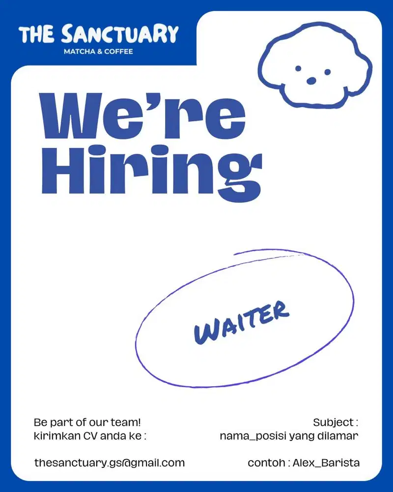 DICARI WAITER BERPENGALAMAN