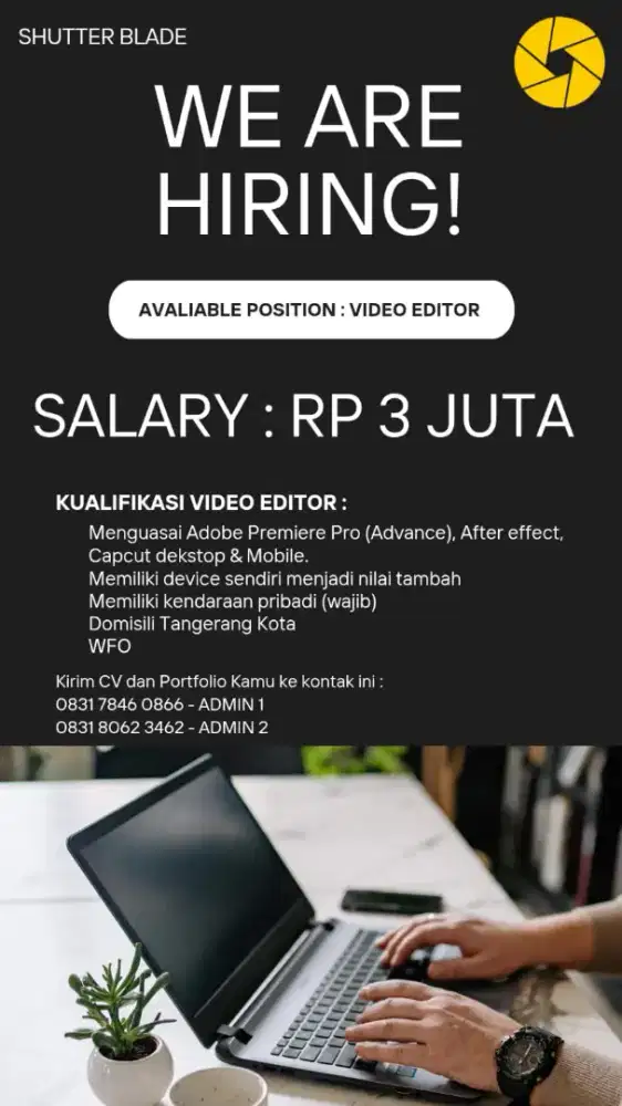 We are hiring Editor