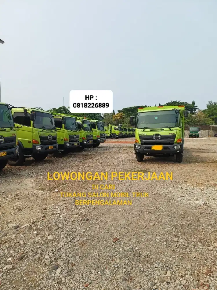 DI CARI TUKANG SALON MOBIL TRUCK BERPENGALAMAN