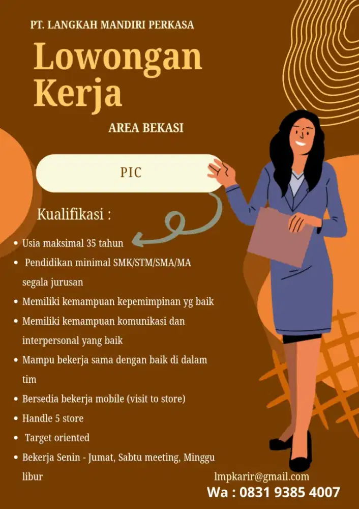 Loker kerja sebagai pic