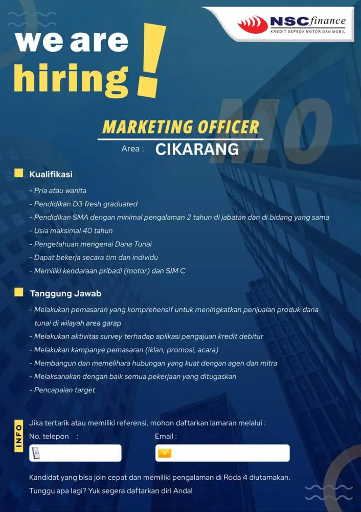 MARKETING OFFICER DANA TUNAI MOBIL