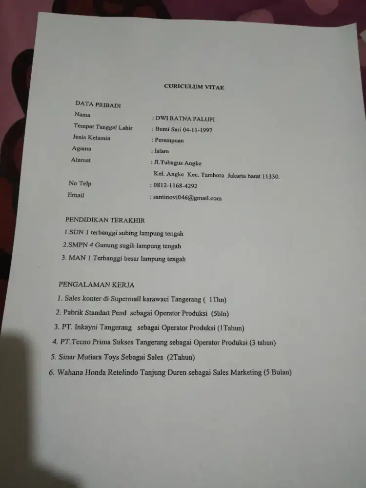 cari pekerjaan  apa saja