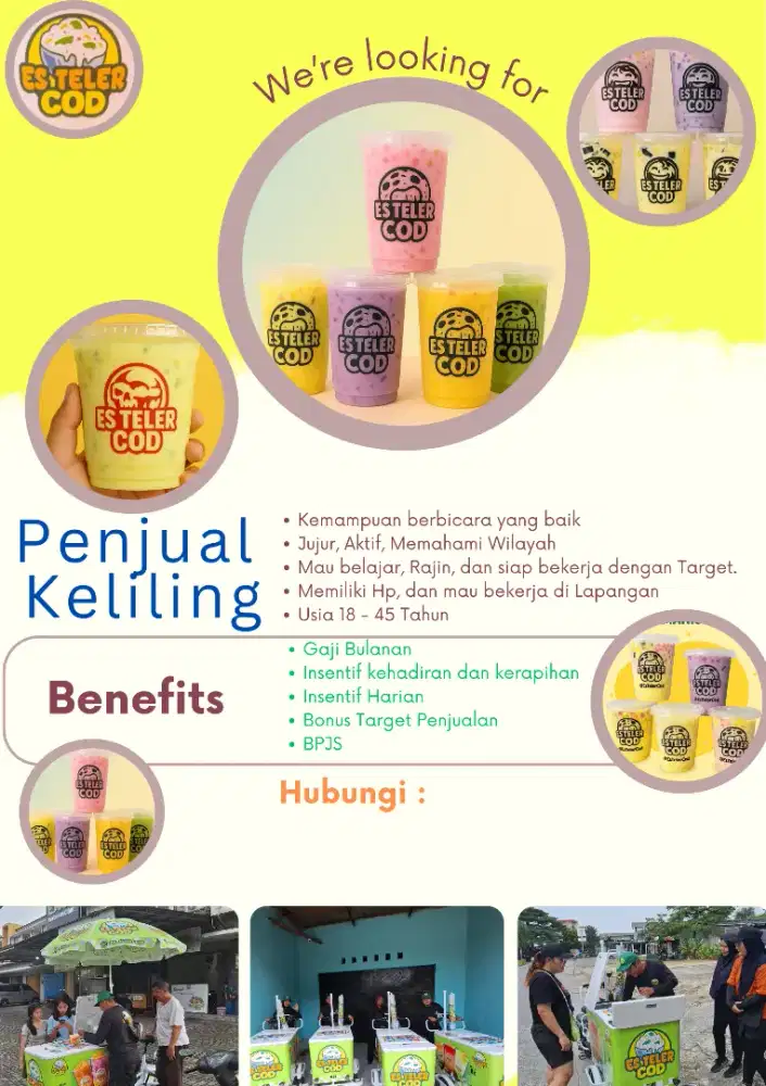 Lowongan sebagai Penjual Minuman Keliling