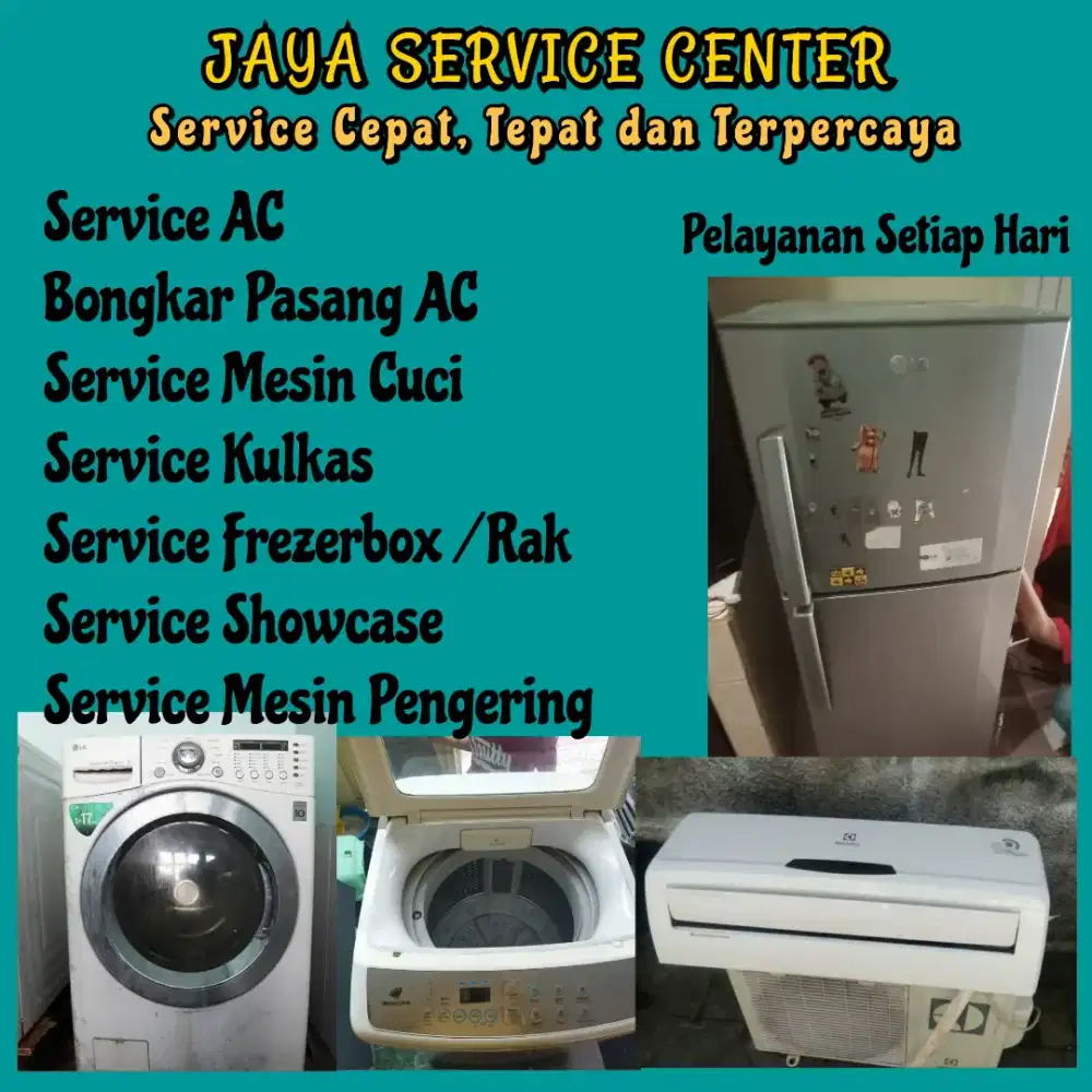 Service Mesin Cuci Kulkas Bongkar Pasang AC Servis AC Frezerbox Wiyung