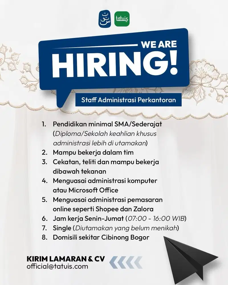 Dibutuhan Administrasi Perkantoran