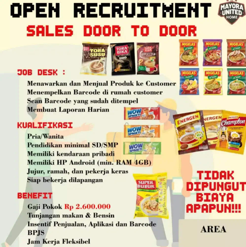 Sales canvas retail door to door , home to home