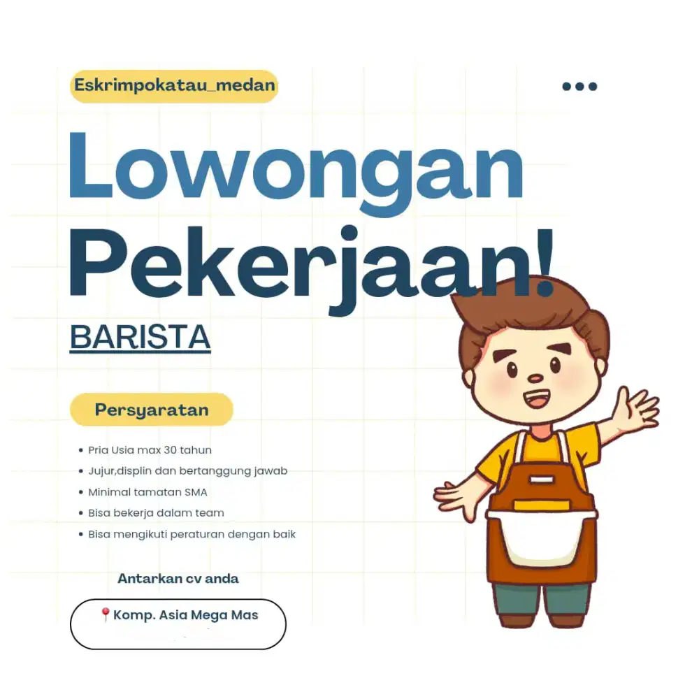LOWONGAN KERJA BARISTA