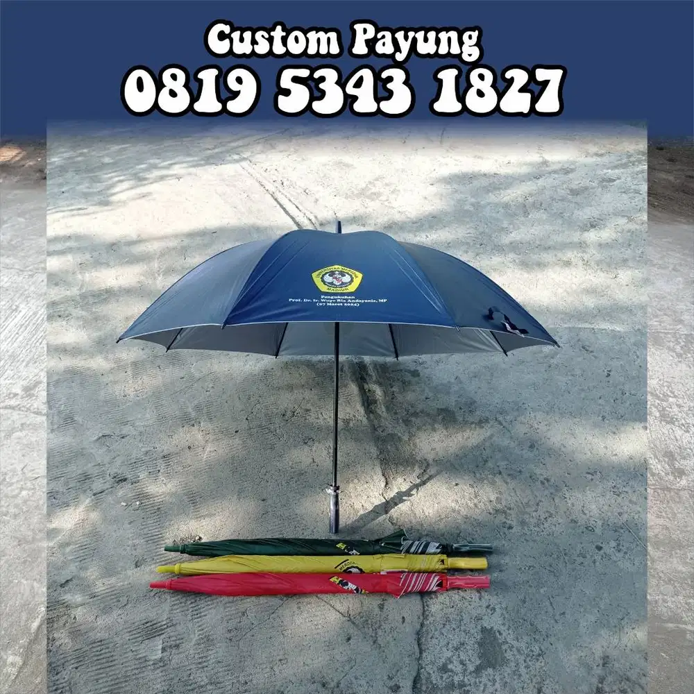 Sablon Payung Golf Custom Souvenir - Grosir payung - toko payung