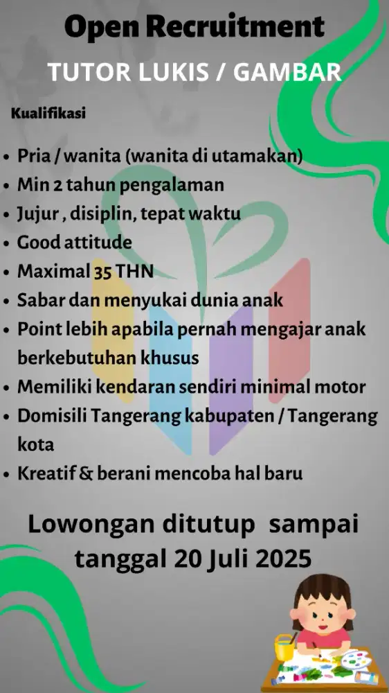 Lowongan kerja pengajar